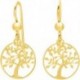 BOUCLES D'OREILLES PLAQUE OR