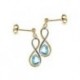 BOUCLES D'OREILLES OR 375/1000