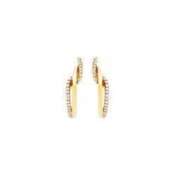 BOUCLES D'OREILLES PLAQUE OR