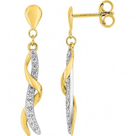 BOUCLES D'OREILLES OR 375/1000