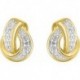 BOUCLES D'OREILLES PLAQUE OR