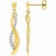 BOUCLES D'OREILLES PLAQUE OR