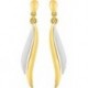 BOUCLES D'OREILLES PLAQUE OR