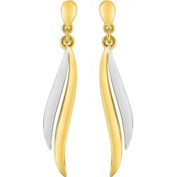 BOUCLES D'OREILLES PLAQUE OR