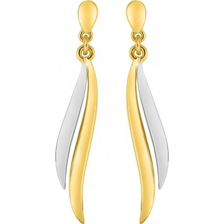 BOUCLES D'OREILLES PLAQUE OR