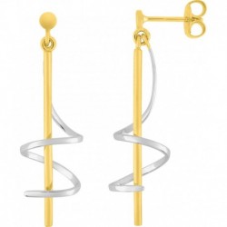 BOUCLES D'OREILLES PLAQUE OR