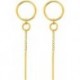 BOUCLES D'OREILLES PLAQUE OR