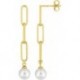 BOUCLES D'OREILLES PLAQUE OR