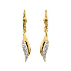 BOUCLES D'OREILLES PLAQUE OR