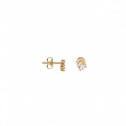 BOUCLES D'OREILLES PLAQUE OR