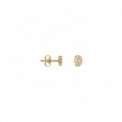 BOUCLES D'OREILLES PLAQUE OR