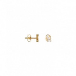 BOUCLES D'OREILLES PLAQUE OR