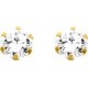 BOUCLES D'OREILLES PLAQUE OR