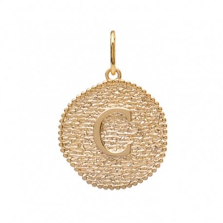 PENDENTIF PLAQUE OR